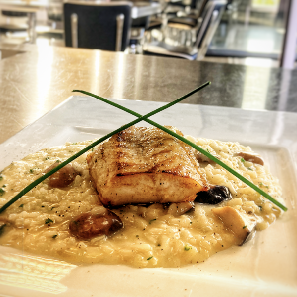 Limetten Risotto mit Kabeljau